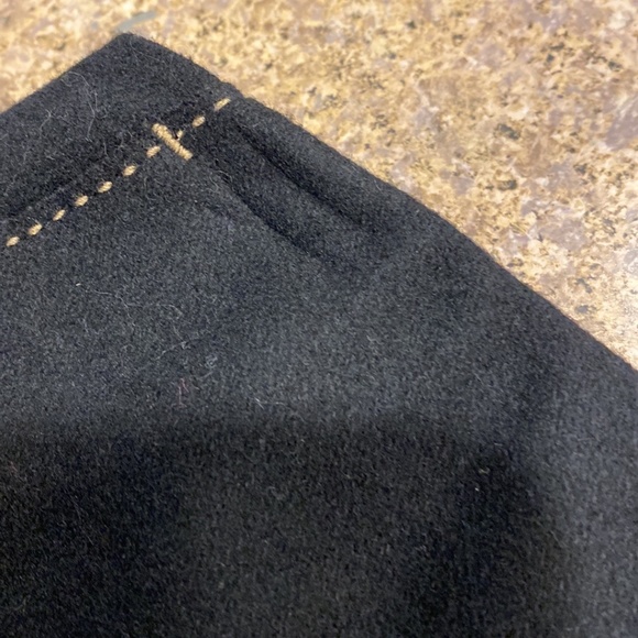 J. Crew Black and Tan Wool Blend Skirt 10 Unfinished Outer Bottom Hem - Picture 6 of 14
